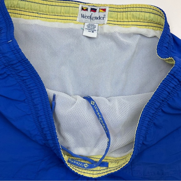 7” Inseam Vintage Weekender Men’s Swim Shorts Mesh Lined Blue Size XL - Picture 5 of 8